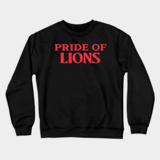 Pride of Lions Animal Collective Nouns Crewneck Sweatshirt